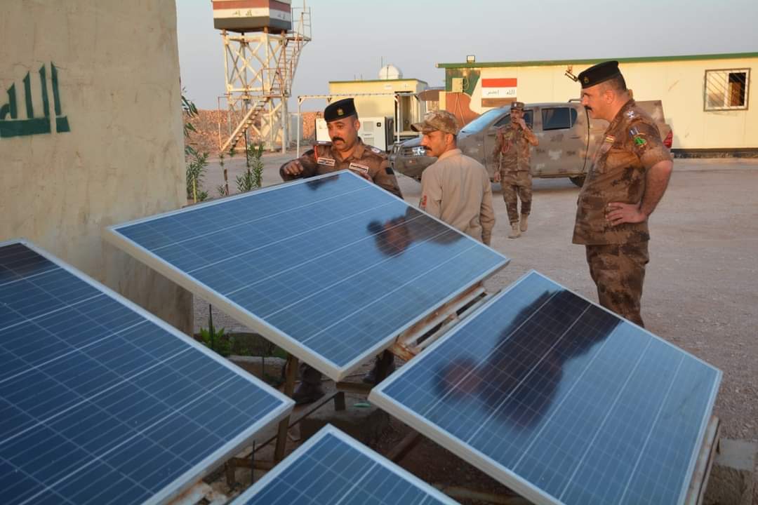 قيادة قوات الحدود تجهز المخافر والملاحق بمنظومات تجهيز كهرباء بالطاقة الشمسية